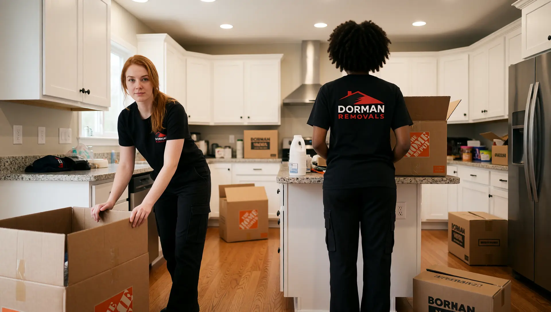 Dorman Removals Moving Van in Barking